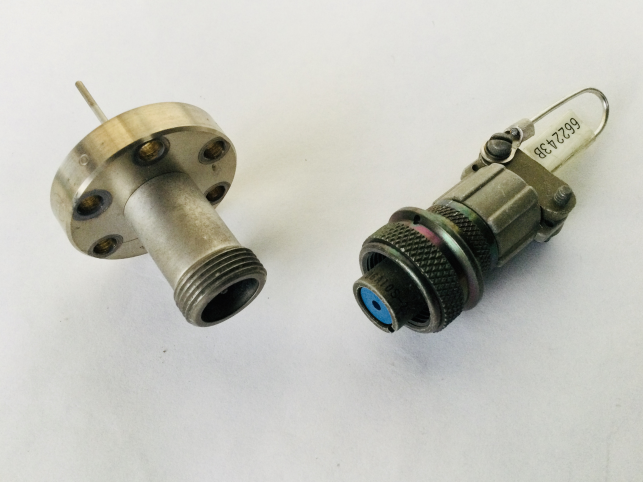 Coaxial Instrumentation Feedthrough w/plug on 1.33" O.D